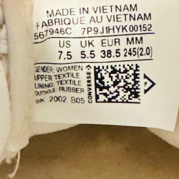 Converse All Star Sneaker Womens 7.5 White Slip On Mules Casual Chucks Shoes - Picture 11 of 12